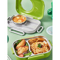 Green Bunny Ear themed Stainless Steel Lunch Box with Bowl, chopsticks & Fork - Little Surprise BoxGreen Bunny Ear themed Stainless Steel Lunch Box with Bowl, chopsticks & Fork