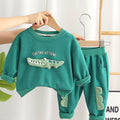 Green Crocodile 2 pcs Track suit set for Toddlers/Kids - Little Surprise BoxGreen Crocodile 2 pcs Track suit set for Toddlers/Kids