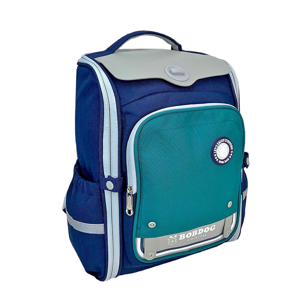 Green & Dark Blue Collapsible & Foldable School Backpack for Kids - Little Surprise BoxGreen & Dark Blue Collapsible & Foldable School Backpack for Kids