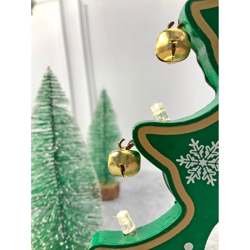 Green DIY Wooden Christmas Tree with LED Light, Christmas Table Décor - Little Surprise BoxGreen DIY Wooden Christmas Tree with LED Light, Christmas Table Décor