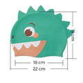 Green Monster 3d Silicone Kids Swimming Cap - Little Surprise BoxGreen Monster 3d Silicone Kids Swimming Cap