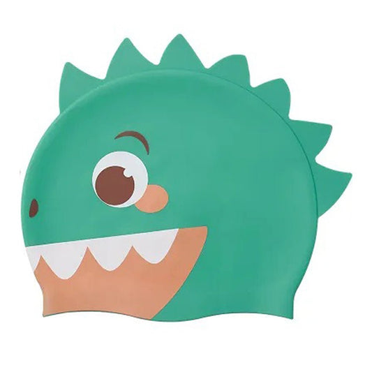 Green Monster 3d Silicone Kids Swimming Cap - Little Surprise BoxGreen Monster 3d Silicone Kids Swimming Cap