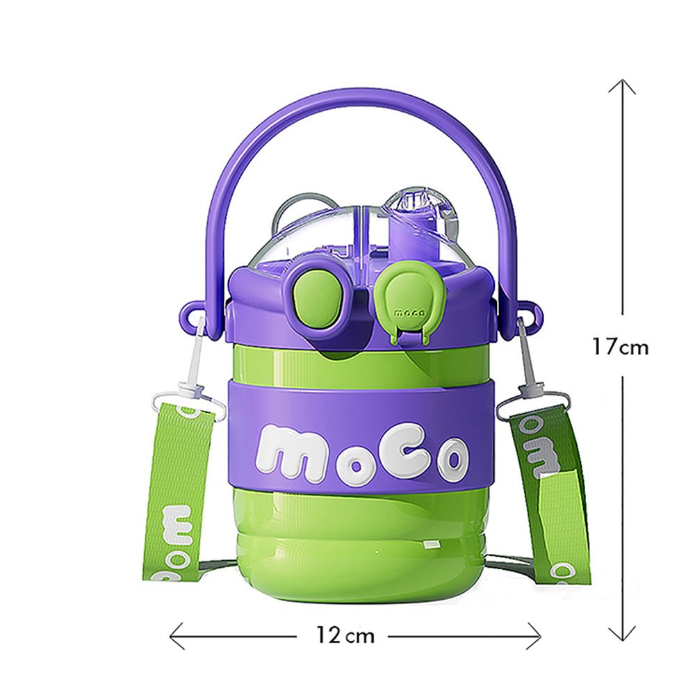 Green & Purple 2 way Lid Style Moco Kids Water, 600 ml - Little Surprise BoxGreen & Purple 2 way Lid Style Moco Kids Water, 600 ml