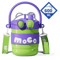 Green & Purple 2 way Lid Style Moco Kids Water, 600 ml - Little Surprise BoxGreen & Purple 2 way Lid Style Moco Kids Water, 600 ml