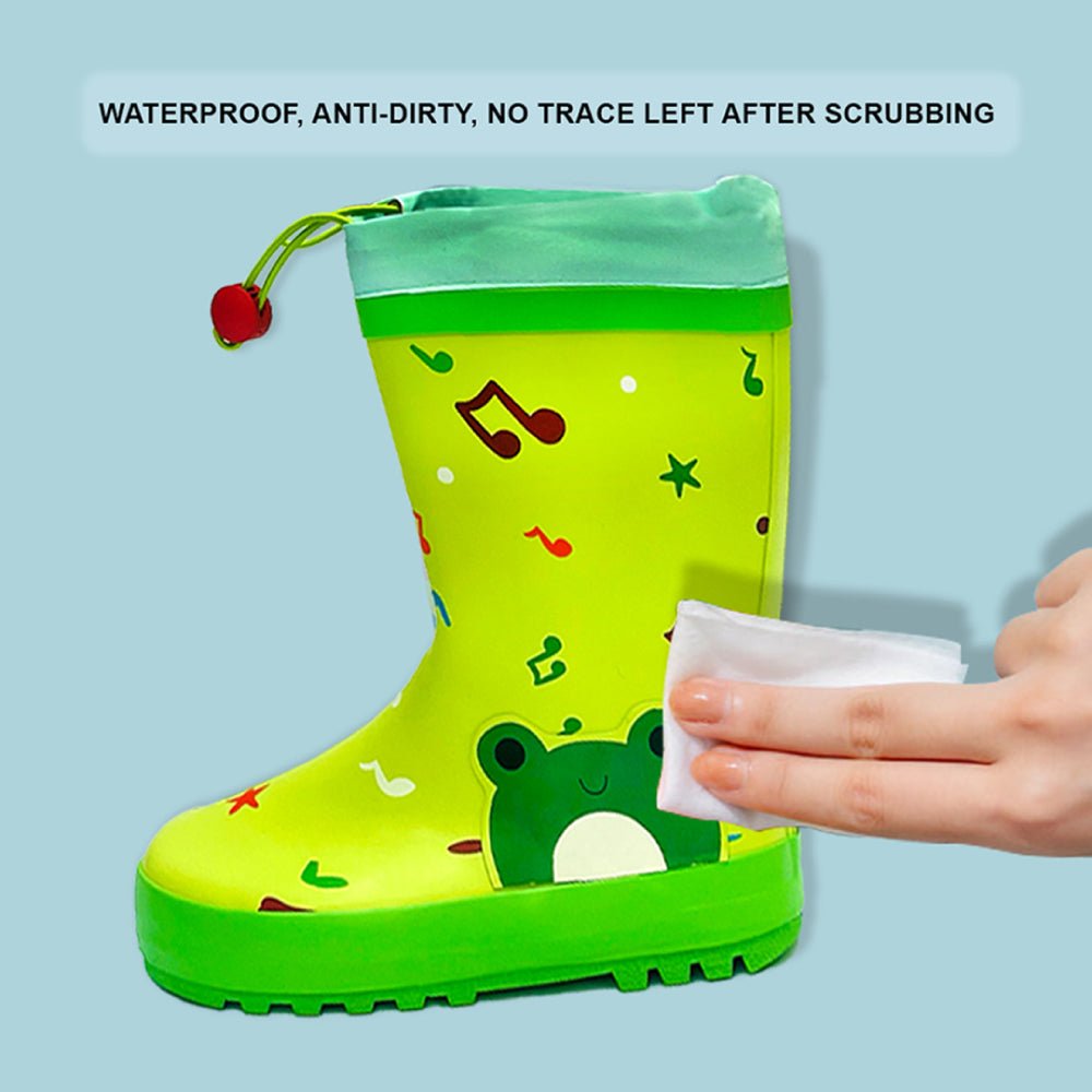 Happy Frog Flexible Rubber Rain Gumboots for Toddlers and Kids