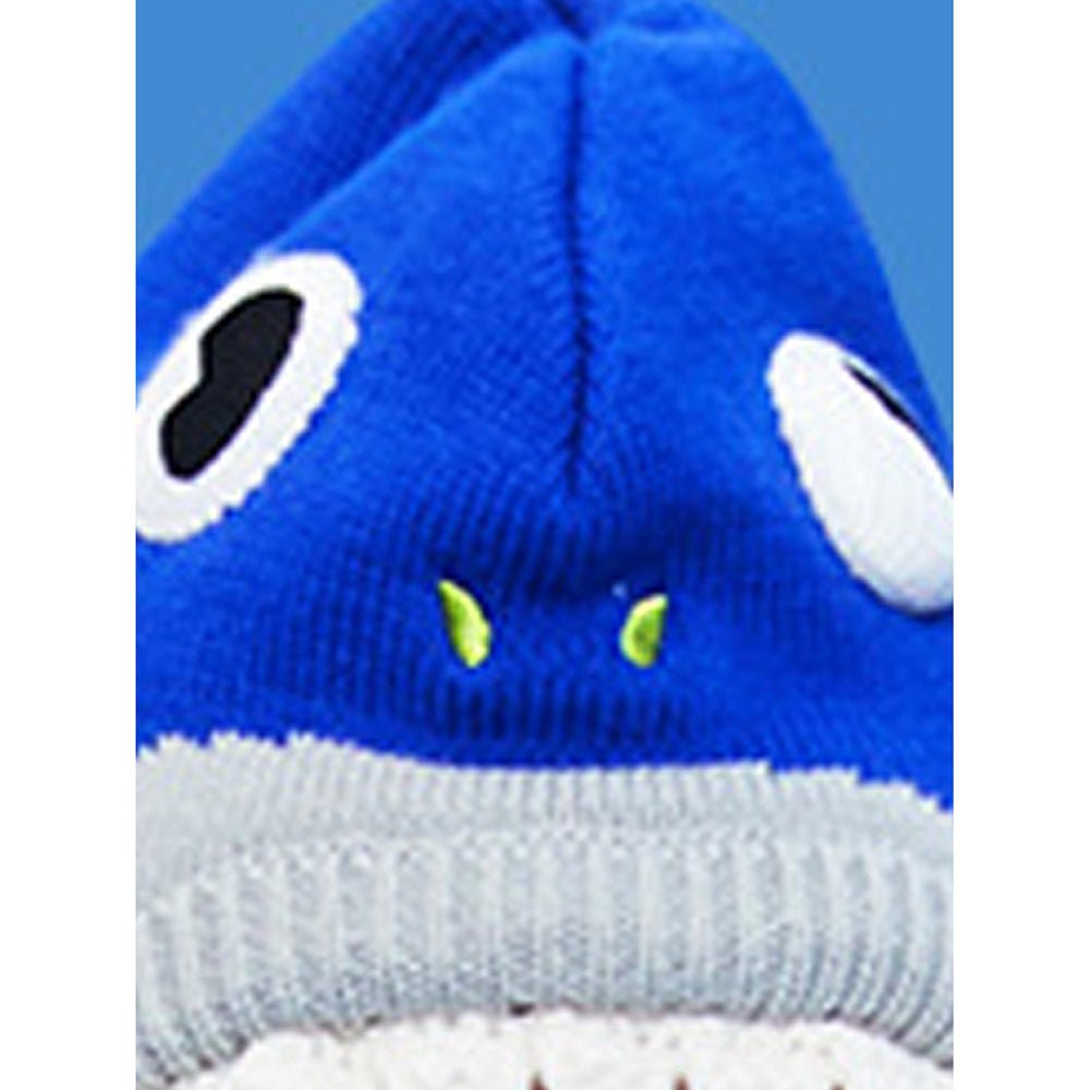 Knitted Starfish Shark theme Winter Cap covering Neck , Ears and Head - Little Surprise BoxKnitted Starfish Shark theme Winter Cap covering Neck , Ears and Head