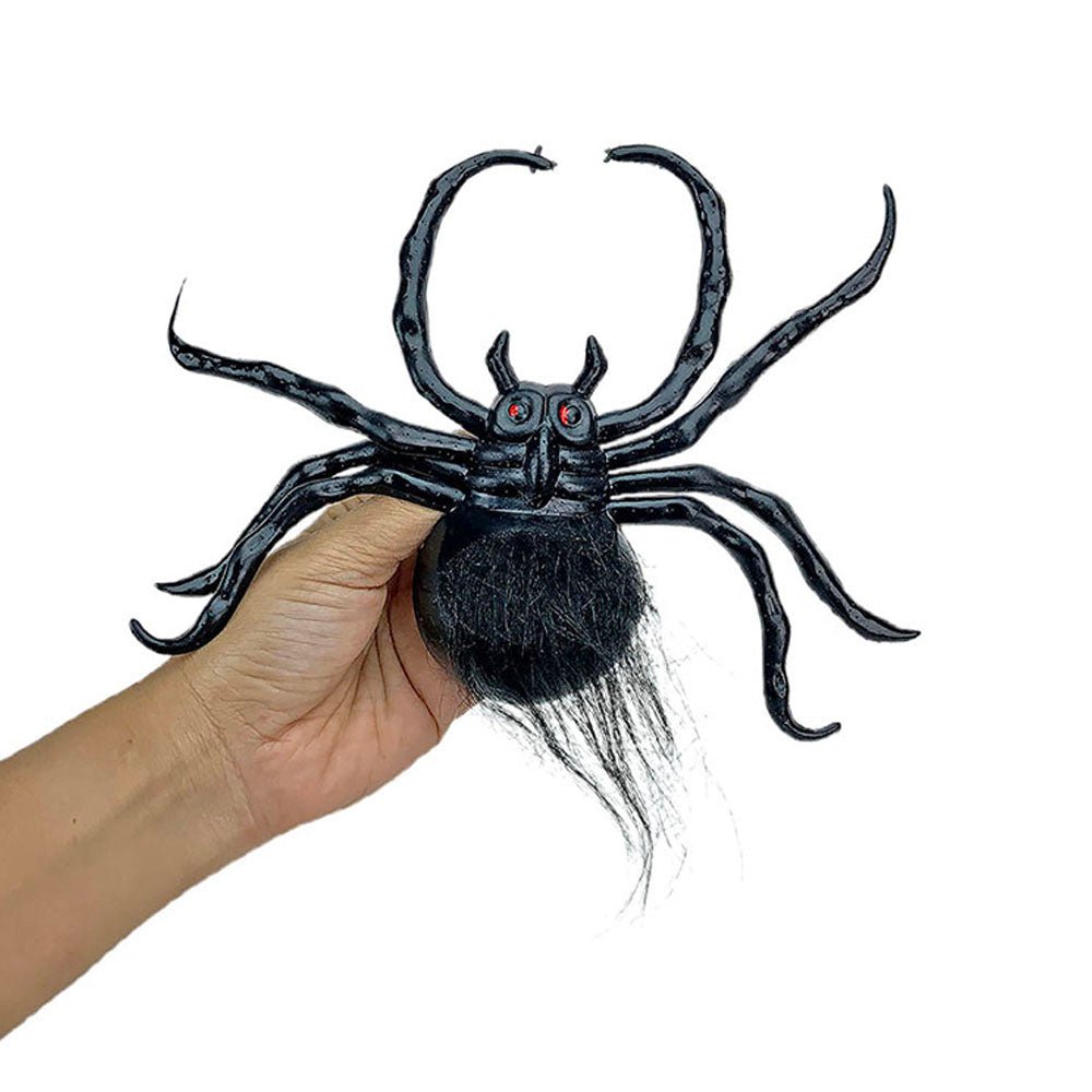 Large Hairy Black Spider 1 pc Halloween theme Table/wall Décor & Craft accessory - Little Surprise BoxLarge Hairy Black Spider 1 pc Halloween theme Table/wall Décor & Craft accessory