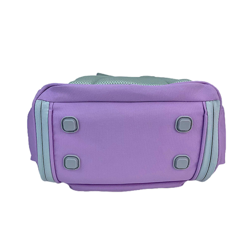 Light Blue & Purple Collapsible & Foldable School Backpack for Kids - Little Surprise BoxLight Blue & Purple Collapsible & Foldable School Backpack for Kids