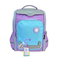 Light Blue & Purple Collapsible & Foldable School Backpack for Kids - Little Surprise BoxLight Blue & Purple Collapsible & Foldable School Backpack for Kids