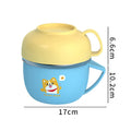 Light Blue small size, Foxy Dual Handle Soup and Noodles Lunch Box with matching Cover - Little Surprise BoxLight Blue small size, Foxy Dual Handle Soup and Noodles Lunch Box with matching Cover