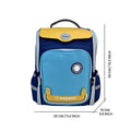 Light Blue & Yellow Collapsible & Foldable School Backpack for Kids - Little Surprise BoxLight Blue & Yellow Collapsible & Foldable School Backpack for Kids