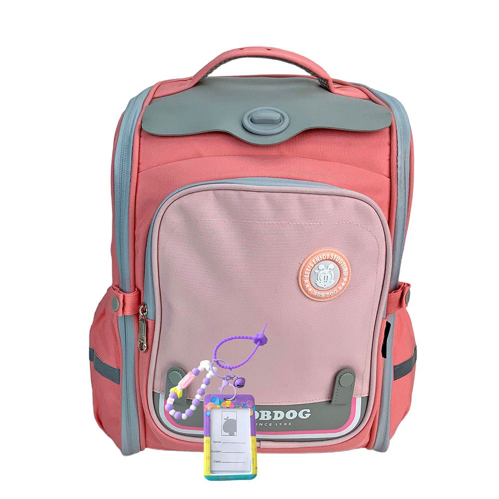 Light Pink Collapsible & Foldable School Backpack for Kids - Little Surprise BoxLight Pink Collapsible & Foldable School Backpack for Kids