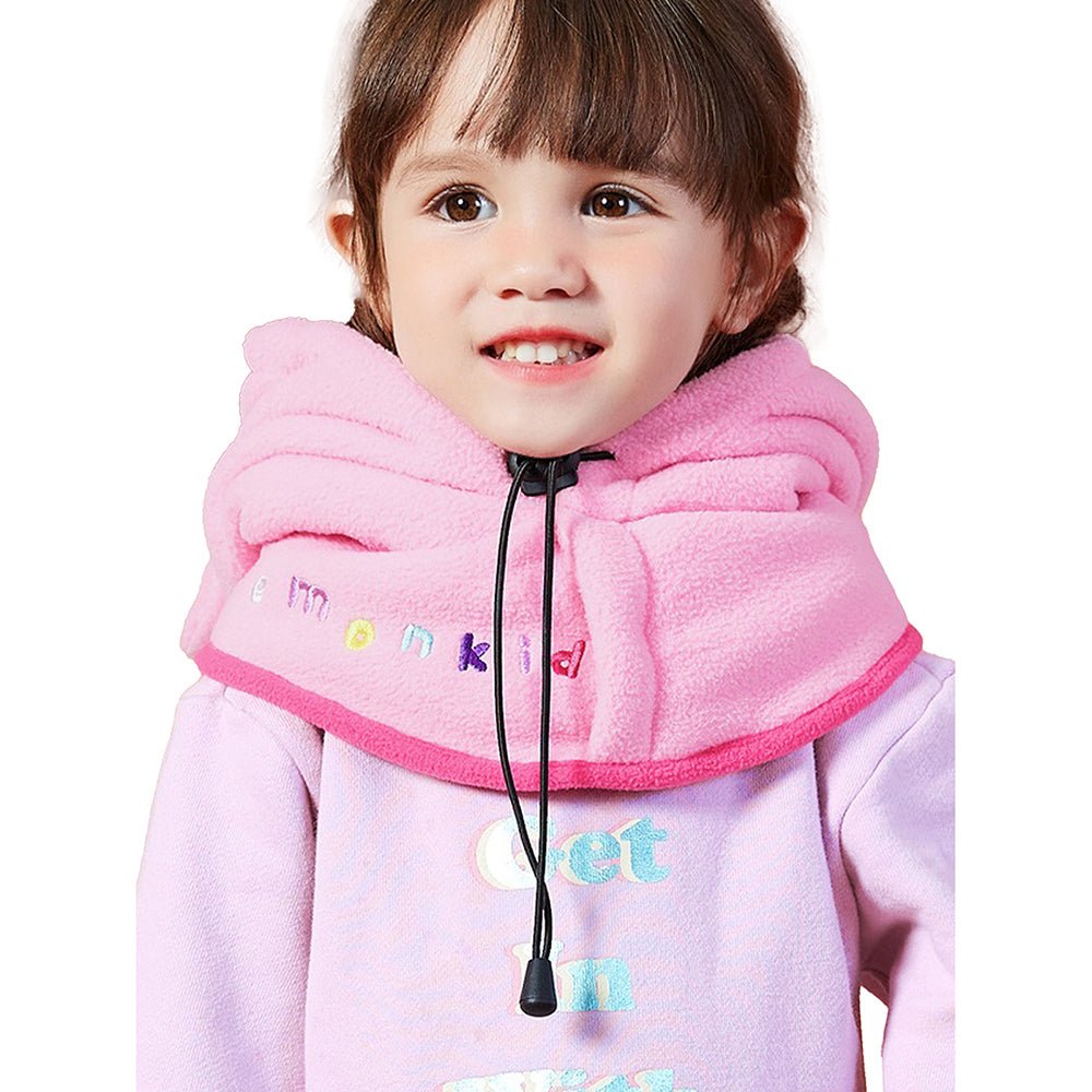 Light Pink Uni Fleece Winter Cap covering Mouth, Neck and Head - Little Surprise BoxLight Pink Uni Fleece Winter Cap covering Mouth, Neck and Head