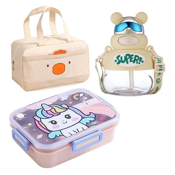 Little Surprise Box Big Uni Kellyjoylw Lunch Box, Insulated Lunch Bag & Water Bottle, Combo Set of 3 for Kids - Little Surprise BoxLittle Surprise Box Big Uni Kellyjoylw Lunch Box, Insulated Lunch Bag & Water Bottle, Combo Set of 3 for Kids