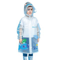 Little Surprise Box Blue Dino Submarine Transluscent Raincoat for Kids - Little Surprise BoxLittle Surprise Box Blue Dino Submarine Transluscent Raincoat for Kids