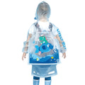 Little Surprise Box Blue Dino Submarine Transluscent Raincoat for Kids - Little Surprise BoxLittle Surprise Box Blue Dino Submarine Transluscent Raincoat for Kids