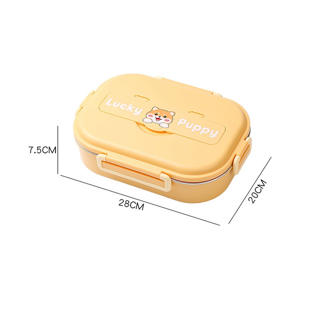 Little Surprise Box, Cute Puppy Big Size Stainless Steel Lunch Box /Tiffin with Insulated Matching Lunch Bag, stainless steel spoon and chopsticks for Kids & Adults - Little Surprise BoxLittle Surprise Box, Cute Puppy Big Size Stainless Steel Lunch Box /Tiffin with Insulated Matching Lunch Bag, stainless steel spoon and chopsticks for Kids & Adults