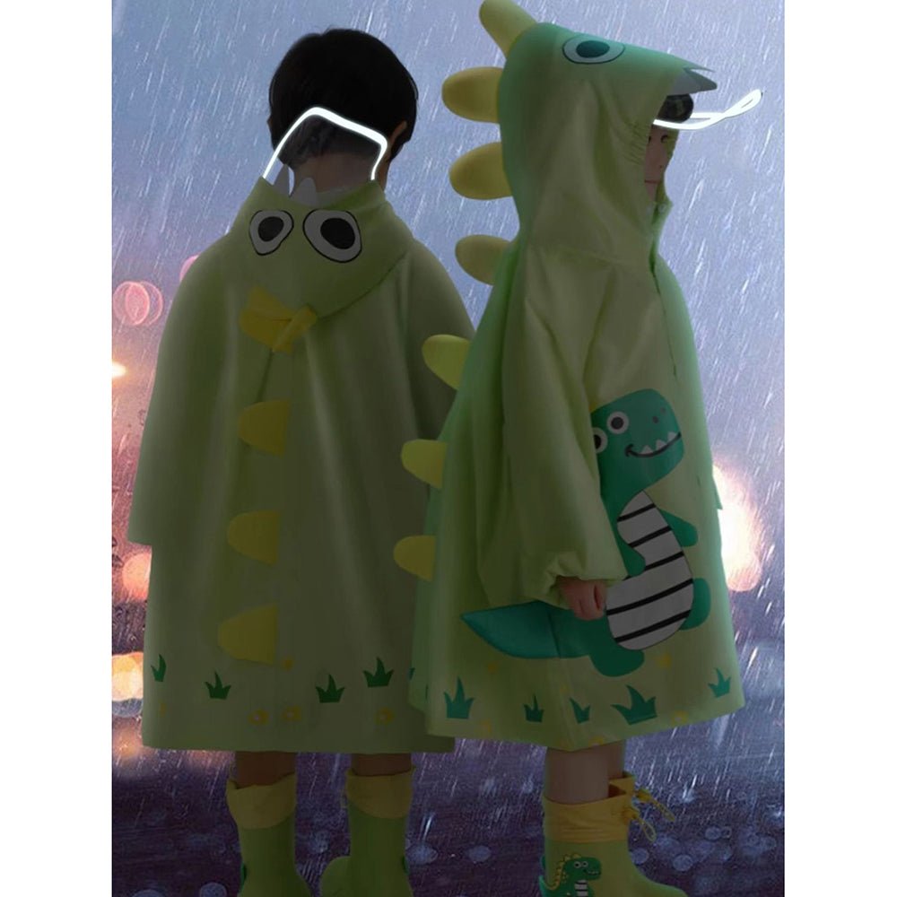 Little Surprise Box Fluorescent Green Dino Park Raincoat for Kids and Toddlers - Little Surprise BoxLittle Surprise Box Fluorescent Green Dino Park Raincoat for Kids and Toddlers