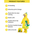 Little Surprise Box Fluorescent Yellow Dino Park Raincoat for Kids and Toddlers - Little Surprise BoxLittle Surprise Box Fluorescent Yellow Dino Park Raincoat for Kids and Toddlers