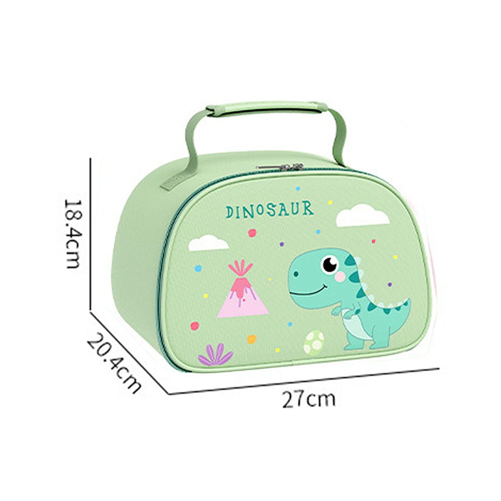 Little Surprise Box, Green Dino Big Size Stainless Steel Lunch Box with Insulated Matching Lunch Bag, stainless steel spoon and chopsticks for Kids and Adults - Little Surprise BoxLittle Surprise Box, Green Dino Big Size Stainless Steel Lunch Box with Insulated Matching Lunch Bag, stainless steel spoon and chopsticks for Kids and Adults