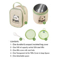 Little Surprise Box Panda , Stainless Steel Soup Box /Tiffin with Insulated Vertical Tiffin Bag with detachable Spoon for Kids and Adults. - Little Surprise BoxLittle Surprise Box Panda , Stainless Steel Soup Box /Tiffin with Insulated Vertical Tiffin Bag with detachable Spoon for Kids and Adults.