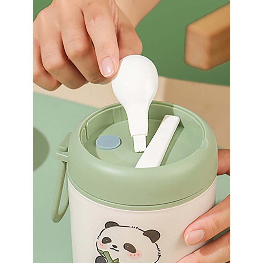 Little Surprise Box Panda , Stainless Steel Soup Box /Tiffin with Insulated Vertical Tiffin Bag with detachable Spoon for Kids and Adults. - Little Surprise BoxLittle Surprise Box Panda , Stainless Steel Soup Box /Tiffin with Insulated Vertical Tiffin Bag with detachable Spoon for Kids and Adults.