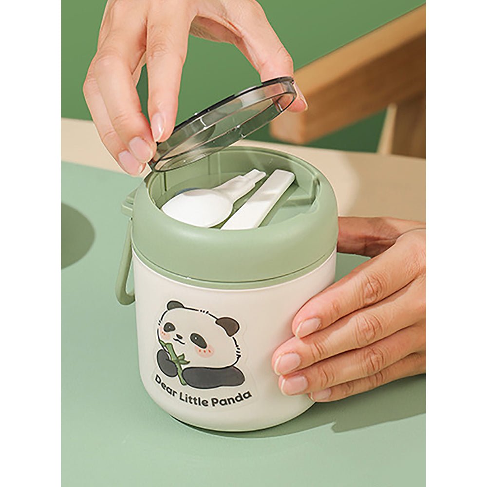 Little Surprise Box Panda , Stainless Steel Soup Box /Tiffin with Insulated Vertical Tiffin Bag with detachable Spoon for Kids and Adults. - Little Surprise BoxLittle Surprise Box Panda , Stainless Steel Soup Box /Tiffin with Insulated Vertical Tiffin Bag with detachable Spoon for Kids and Adults.