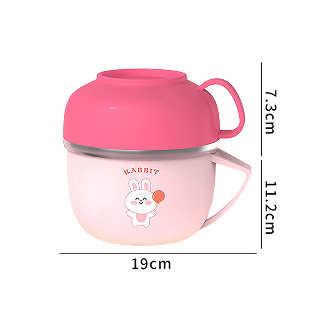 Little Surprise Box Pink Big Size, Bunny Dual Handle, Soup and Noodles Lunch Box with matching Cover - Little Surprise BoxLittle Surprise Box Pink Big Size, Bunny Dual Handle, Soup and Noodles Lunch Box with matching Cover