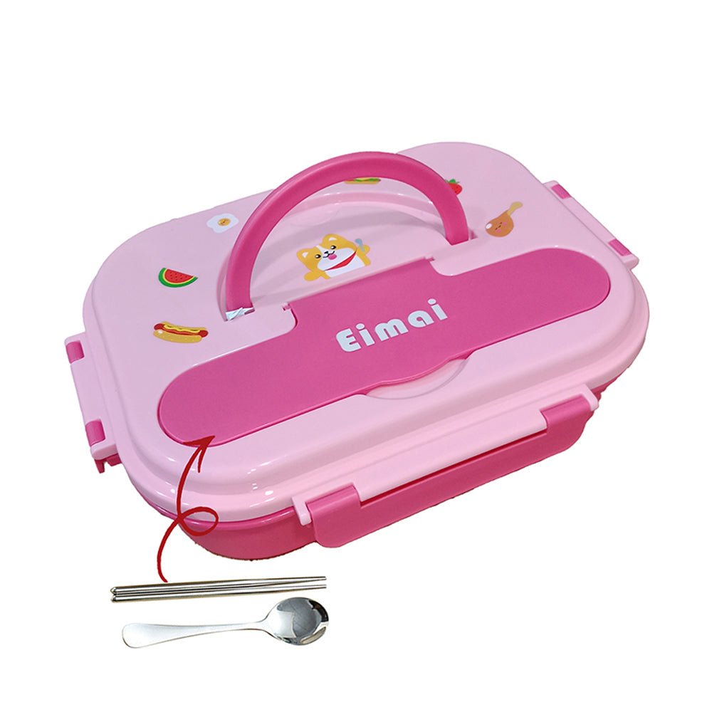 Little Surprise Box, Pink Foxy Big Size Stainless Steel Lunch Box /Tiffin with Insulated Matching Lunch Bag, stainless steel spoon and chopsticks for Kids and Adults - Little Surprise BoxLittle Surprise Box, Pink Foxy Big Size Stainless Steel Lunch Box /Tiffin with Insulated Matching Lunch Bag, stainless steel spoon and chopsticks for Kids and Adults