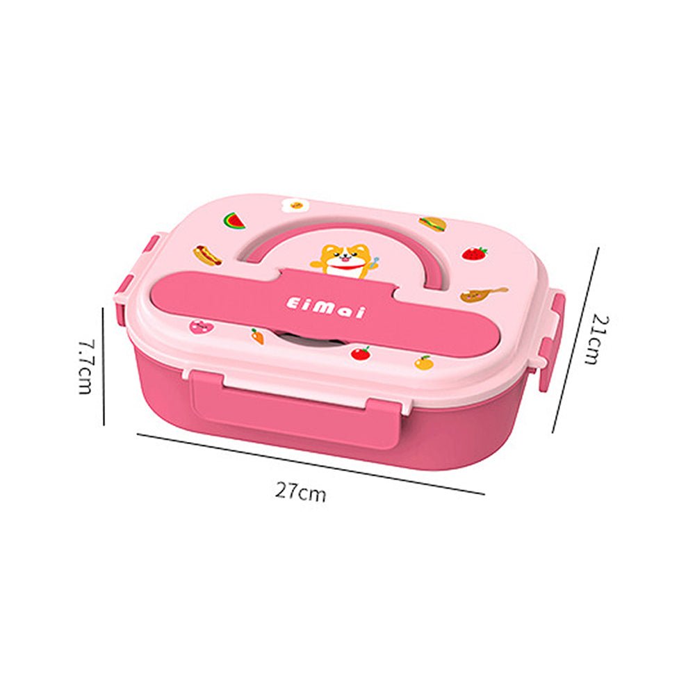 Little Surprise Box, Pink Foxy Big Size Stainless Steel Lunch Box /Tiffin with Insulated Matching Lunch Bag, stainless steel spoon and chopsticks for Kids and Adults - Little Surprise BoxLittle Surprise Box, Pink Foxy Big Size Stainless Steel Lunch Box /Tiffin with Insulated Matching Lunch Bag, stainless steel spoon and chopsticks for Kids and Adults