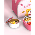 Little Surprise Box, Pink Foxy Big Size Stainless Steel Lunch Box /Tiffin with Insulated Matching Lunch Bag, stainless steel spoon and chopsticks for Kids and Adults - Little Surprise BoxLittle Surprise Box, Pink Foxy Big Size Stainless Steel Lunch Box /Tiffin with Insulated Matching Lunch Bag, stainless steel spoon and chopsticks for Kids and Adults