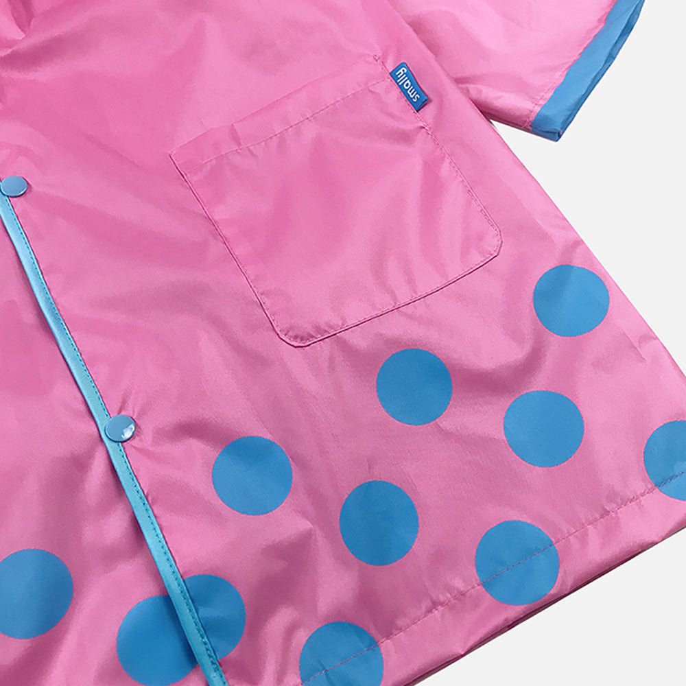 Little Surprise Box Pink Monkey Knee Length Raincoat for Kids - Little Surprise BoxLittle Surprise Box Pink Monkey Knee Length Raincoat for Kids