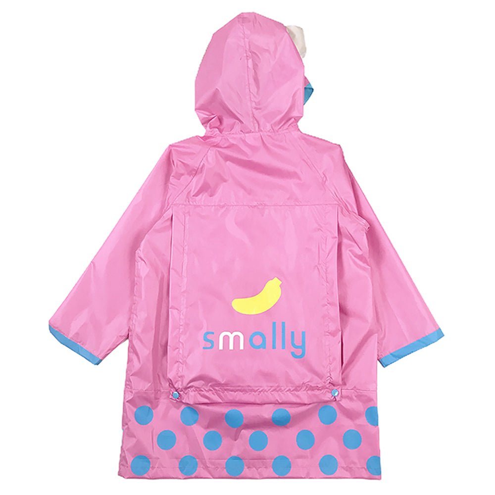 Little Surprise Box Pink Monkey Knee Length Raincoat for Kids - Little Surprise BoxLittle Surprise Box Pink Monkey Knee Length Raincoat for Kids