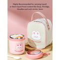 Little Surprise Box Pink Rabbit, Stainless Steel Soup Box /Tiffin with Insulated Vertical Tiffin Bag with detachable Spoon for Kids and Adults. - Little Surprise BoxLittle Surprise Box Pink Rabbit, Stainless Steel Soup Box /Tiffin with Insulated Vertical Tiffin Bag with detachable Spoon for Kids and Adults.