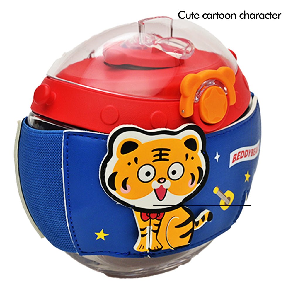 Little Surprise Box yellow tiger Oval space bottle, Blue - Little Surprise BoxLittle Surprise Box yellow tiger Oval space bottle, Blue