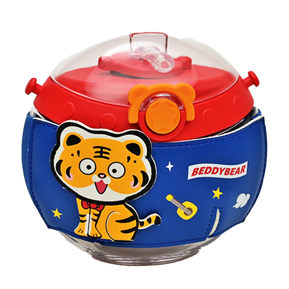 Little Surprise Box yellow tiger Oval space bottle, Blue - Little Surprise BoxLittle Surprise Box yellow tiger Oval space bottle, Blue