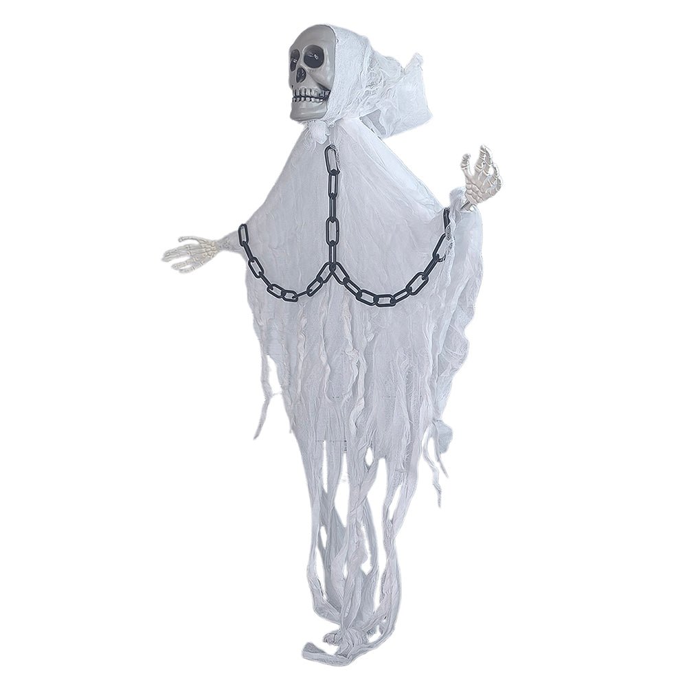 Long Hanging Monochrome skeleton, White - Little Surprise BoxLong Hanging Monochrome skeleton, White