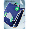 Midnight Blue Rectangle style Backpack for Kids, Medium - Little Surprise BoxMidnight Blue Rectangle style Backpack for Kids, Medium