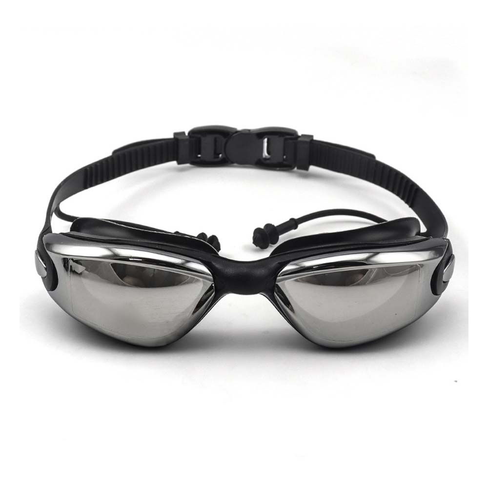 Milky Black Frame UV protected Unisex Swimming Goggles - Little Surprise BoxMilky Black Frame UV protected Unisex Swimming Goggles
