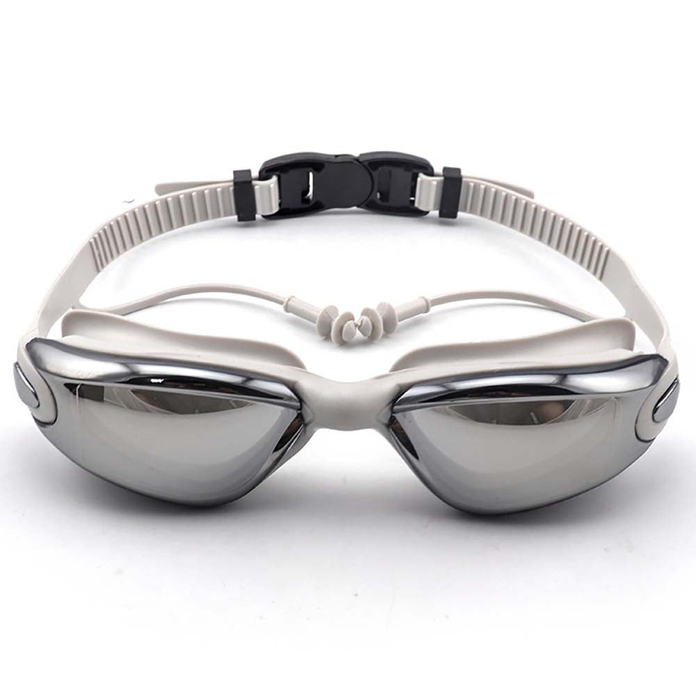 Milky Grey Frame UV protected Unisex Swimming Goggles - Little Surprise BoxMilky Grey Frame UV protected Unisex Swimming Goggles