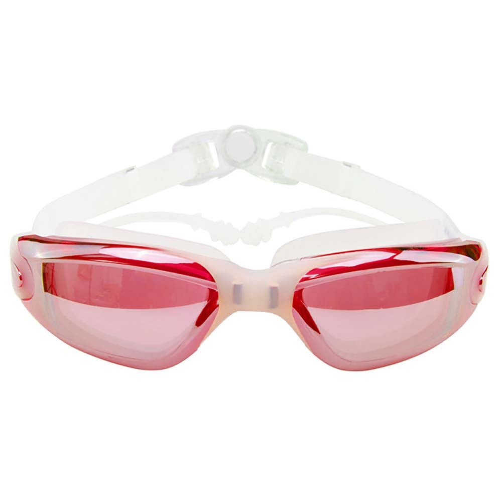 Milky Red Frame UV protected Unisex Swimming Goggles - Little Surprise BoxMilky Red Frame UV protected Unisex Swimming Goggles