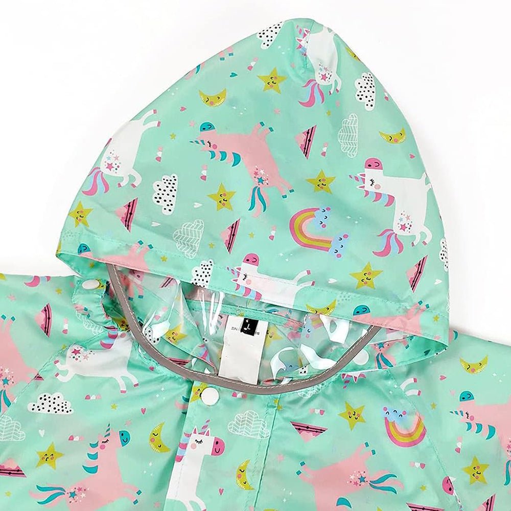 Mint Rainbow All over Jumpsuit/ Playsuit Raincoat for Kids - Little Surprise BoxMint Rainbow All over Jumpsuit/ Playsuit Raincoat for Kids