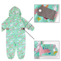 Mint Rainbow All over Jumpsuit/ Playsuit Raincoat for Kids - Little Surprise BoxMint Rainbow All over Jumpsuit/ Playsuit Raincoat for Kids