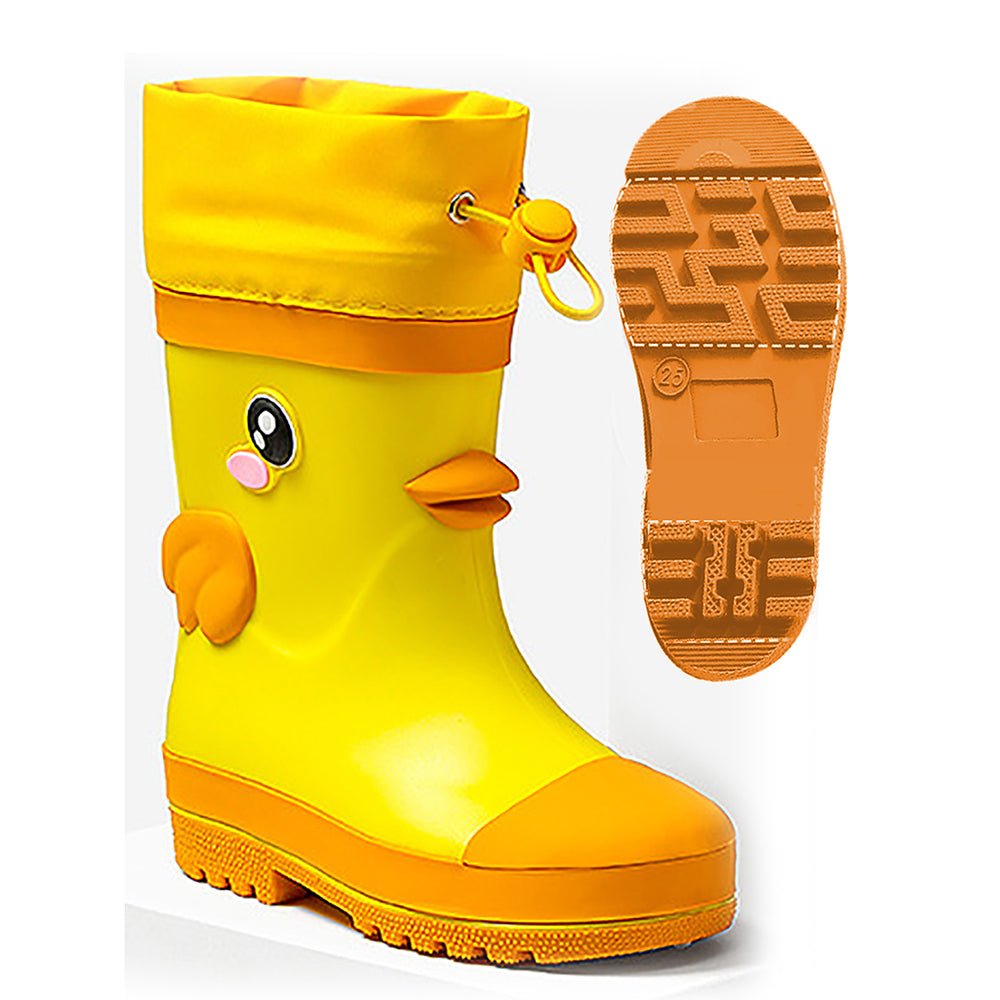Mr. Daffy Quackhead Flexible Rubber Rain Gumboots for Toddlers and Kids - Little Surprise BoxMr. Daffy Quackhead Flexible Rubber Rain Gumboots for Toddlers and Kids