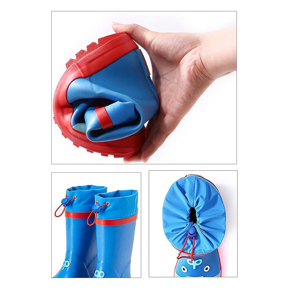 Mr. Nutty Robot Flexible Rubber Rain Gumboots for Toddlers and Kids - Little Surprise BoxMr. Nutty Robot Flexible Rubber Rain Gumboots for Toddlers and Kids
