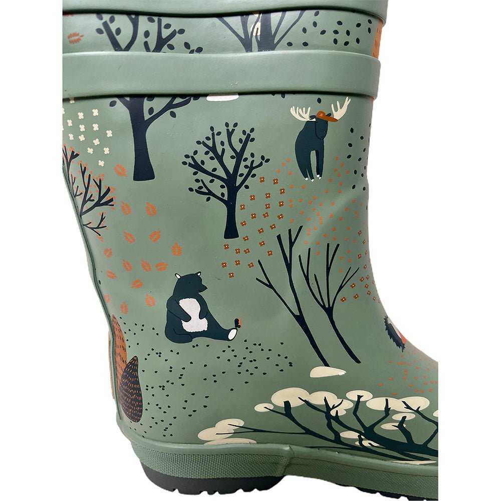 Mr. Olive Wood, Flexible Rubber Rain Gumboots for Toddlers and Kids - Little Surprise BoxMr. Olive Wood, Flexible Rubber Rain Gumboots for Toddlers and Kids