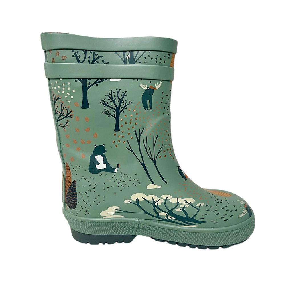 Mr. Olive Wood, Flexible Rubber Rain Gumboots for Toddlers and Kids - Little Surprise BoxMr. Olive Wood, Flexible Rubber Rain Gumboots for Toddlers and Kids