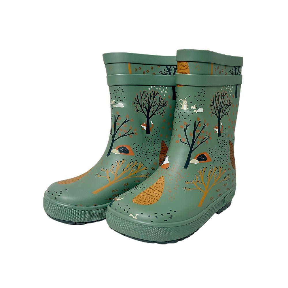 Mr. Olive Wood, Flexible Rubber Rain Gumboots for Toddlers and Kids - Little Surprise BoxMr. Olive Wood, Flexible Rubber Rain Gumboots for Toddlers and Kids