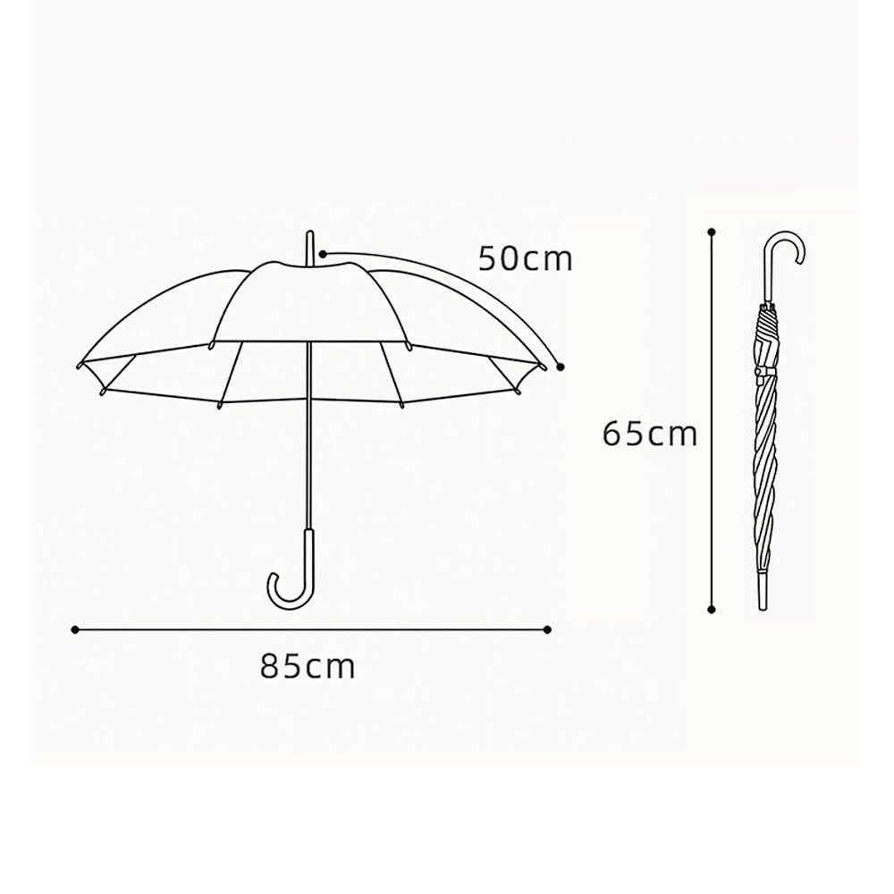 Ms.Foxy Transparent Style Purple Umbrella for Kids - Little Surprise BoxMs.Foxy Transparent Style Purple Umbrella for Kids