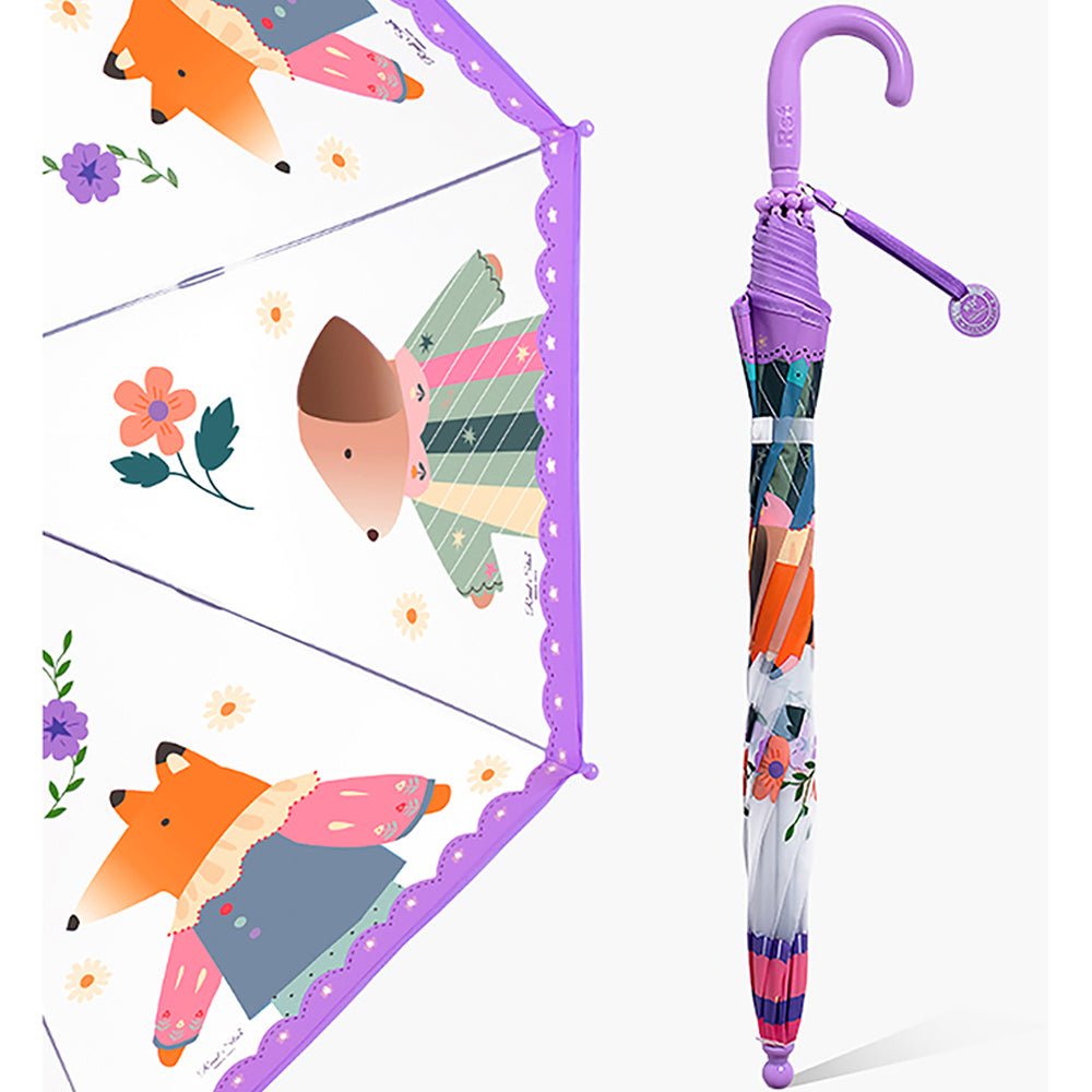 Ms.Foxy Transparent Style Purple Umbrella for Kids - Little Surprise BoxMs.Foxy Transparent Style Purple Umbrella for Kids